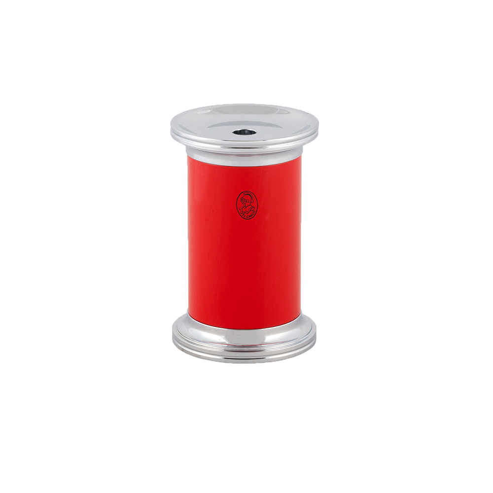 El Casco Shiny Chrome & Red Sharpener