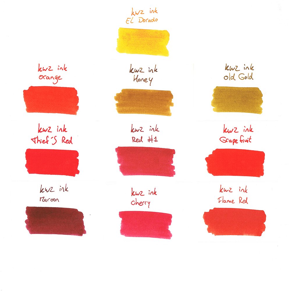 Atramenty Standardowe KWZ - Butelki z atramentem (40 kolorów)