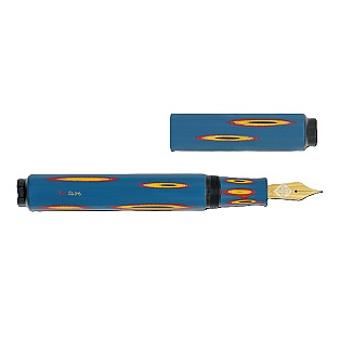 AP Limited Editions Urushi Lacquer Art Amorphous Splendor Blue Fountain pen 
