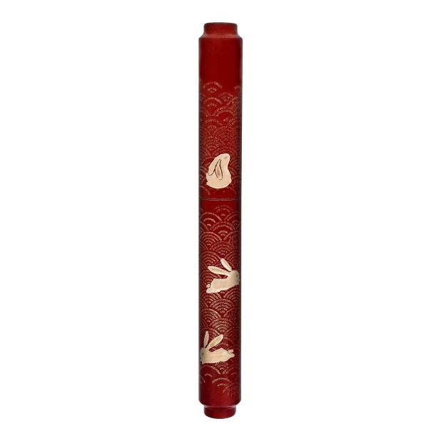AP Limited Editions Sakura Lacquer Art Red Rabbits in a Summer Garden Vulpen