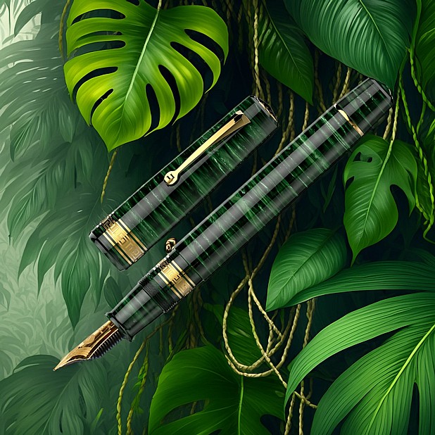 Armando Simoni Club Bologna Extra Forest Green Midorigi GT Füllfederhalter