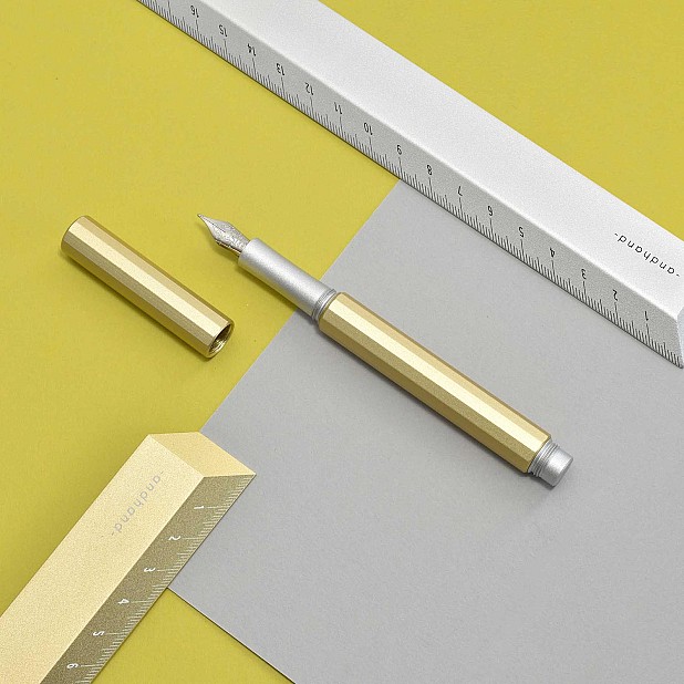 Andhand Aspect Gold Lustre Plumo Estilográfica