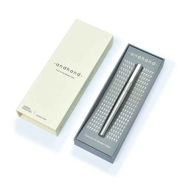 Andhand Method Stainless Steel Caneta de Tinta Permanente