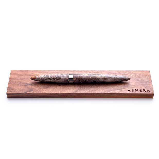 Ashera Aeon Dark Buckeye Burl Fountain pen