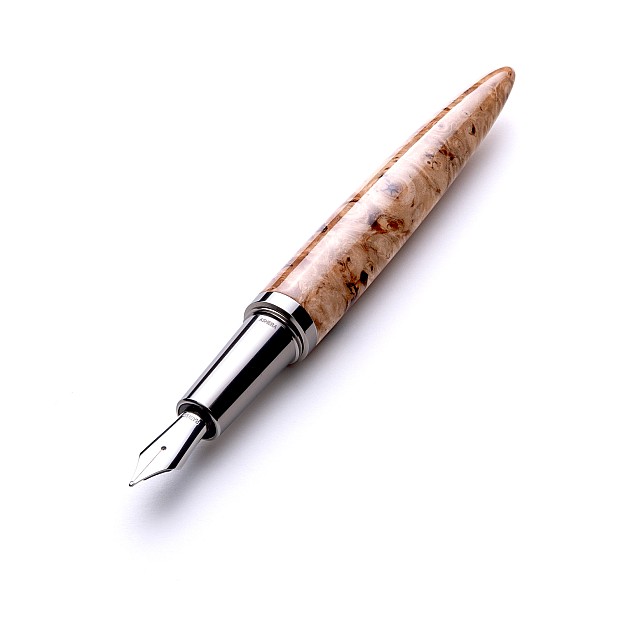 Ashera Aeon Light Buckeye Burl Fountain pen