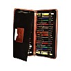 Aston Leather Cognac Collector's Zippered Pen Pouch (Fortyfold)