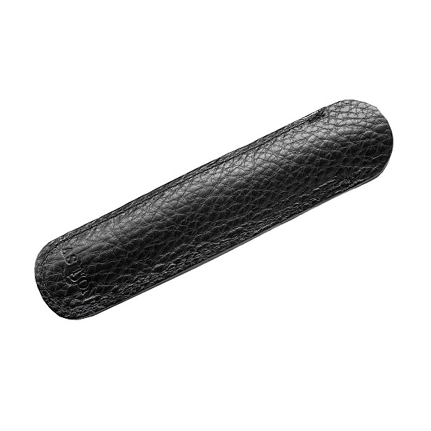 Aston Leather Black Pen Sleeve (Single)