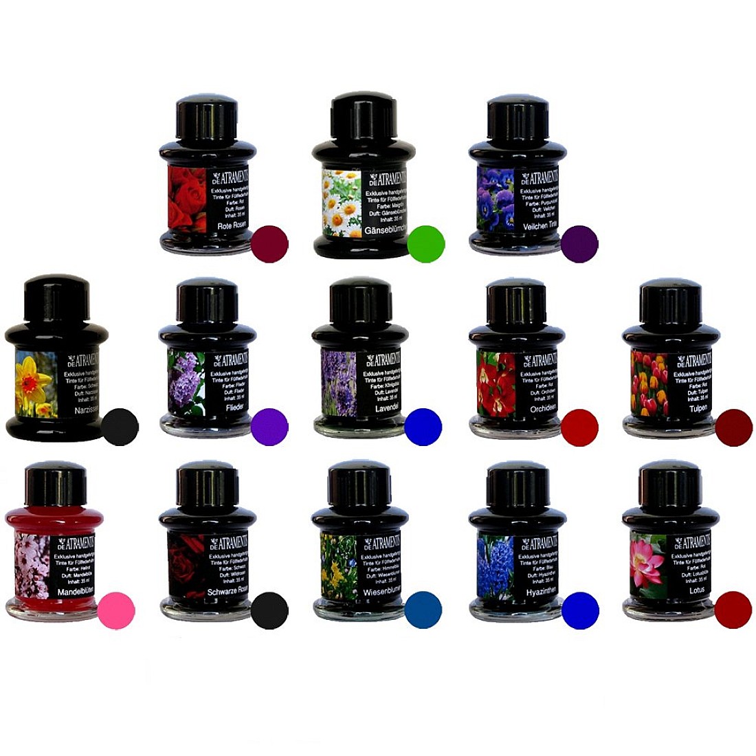 De Atramentis Scented Flowers Ink - Ink Bottle (26 colors)