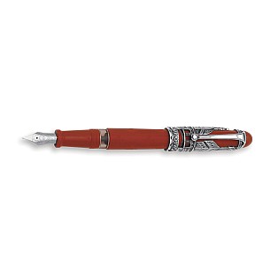 Aurora 88 Firenze Red Sterling Silver Stylo Plume