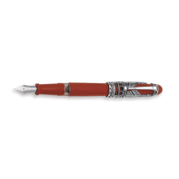 Aurora 88 Firenze Red Sterling Silver Stylo Plume