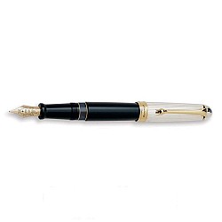 Aurora 88 Black and Sterling Silver Big Fountain pen