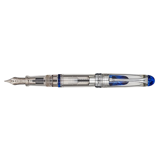 Aurora 88 Demonstrator Minerali Blue Fountain pen