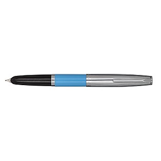 Aurora Duo Cart Light Blue and Chrome Füllfederhalter