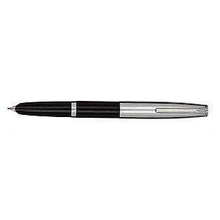 Aurora Duo Cart Black and Chrome Füllfederhalter