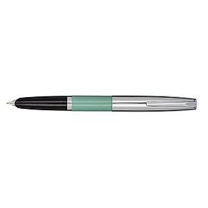 Aurora Duo Cart Green and Chrome Fountain pen