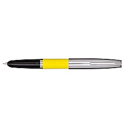 Aurora Duo Cart Yellow and Chrome Fountain pen