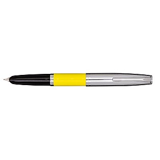 Aurora Duo Cart Yellow and Chrome Füllfederhalter