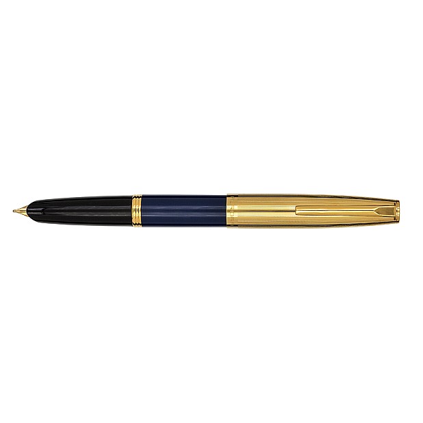 Aurora Duo Cart Blue and Gold Stylo Plume