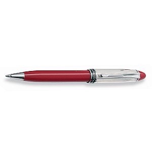 Aurora Ipsilon Sterling Silver Red CT Ballpoint