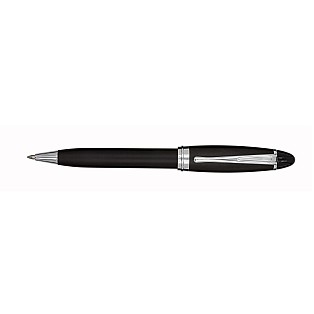 Aurora Ipsilon Satin Black CT Kugelschreiber