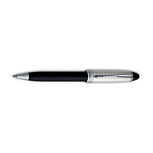 Aurora Ipsilon Sterling Silver Black Quadra CT Kugelschreiber