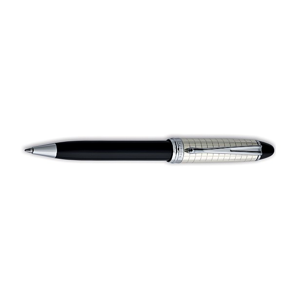 Aurora Ipsilon Sterling Silver Black Quadra CT Kugelschreiber