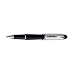 Aurora Ipsilon Sterling Silver Black Quadra CT Rollerball