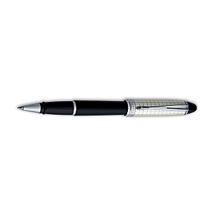 Aurora Ipsilon Sterling Silver Black Quadra CT Tintenroller
