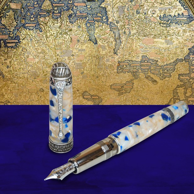 Aurora Ancient Maps Collection - Fra Mauro Stylo Plume