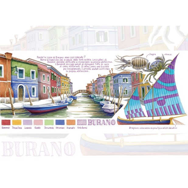 Aurora Il Viaggio Segreto in Italia: Burano Caneta de Tinta Permanente