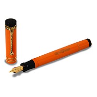Stylo Plume Aurora Ipsilon - Satin Orange - Plume EF (Extra Fine) - Neuf Avec étiquettes - Italie