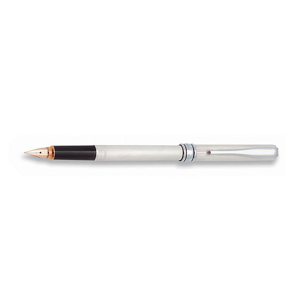 Aurora Magellano Solid Sterling Silver Linear Guilloche Fountain pen