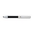 Aurora Magellano Shorty Solid Sterling Silver Linear Guilloche and Black Kugelschreiber
