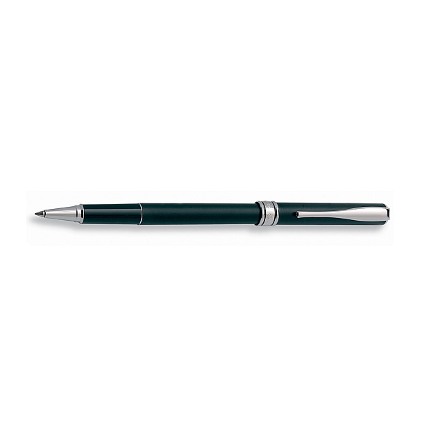 Aurora Magellano Matte Black CT Rollerball