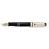 Aurora Optima Grana di Riso Black and Sterling Silver GT Reservoarpenna