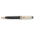 Aurora Optima Grana di Riso Black and Sterling Silver GT Stylo Bille