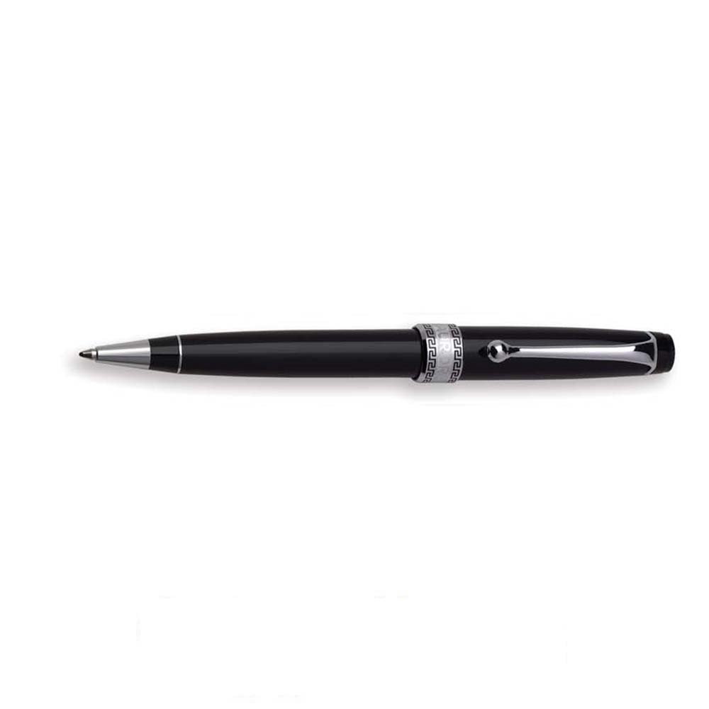 AURORA Optima Kugelschreiber Black Pearl – Edles Schreibgerät, Japanischer Import (Modell 998-CGA)