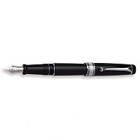 AURORA Optima Kugelschreiber Black Pearl – Edles Schreibgerät, Japanischer Import (Modell 998-CGA)