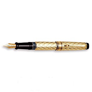 Aurora Optima Riflessi Gold Caneta de Tinta Permanente