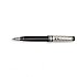 Aurora Optima Riflessi Black and Sterling Silver Ballpoint