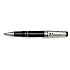 Aurora Optima Riflessi Black and Sterling Silver Rollerball