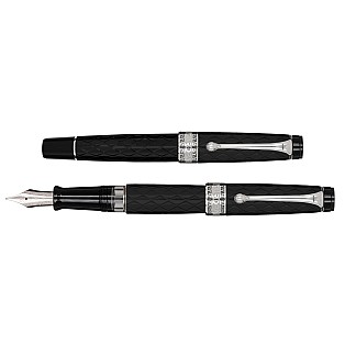 Aurora Optima Rombo Guilloché Black CT Fountain pen