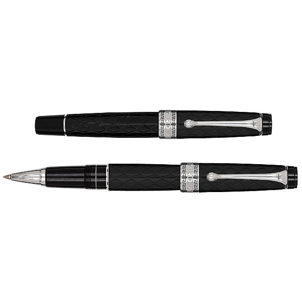 Aurora Optima Rombo Guilloché Black CT Tintenroller