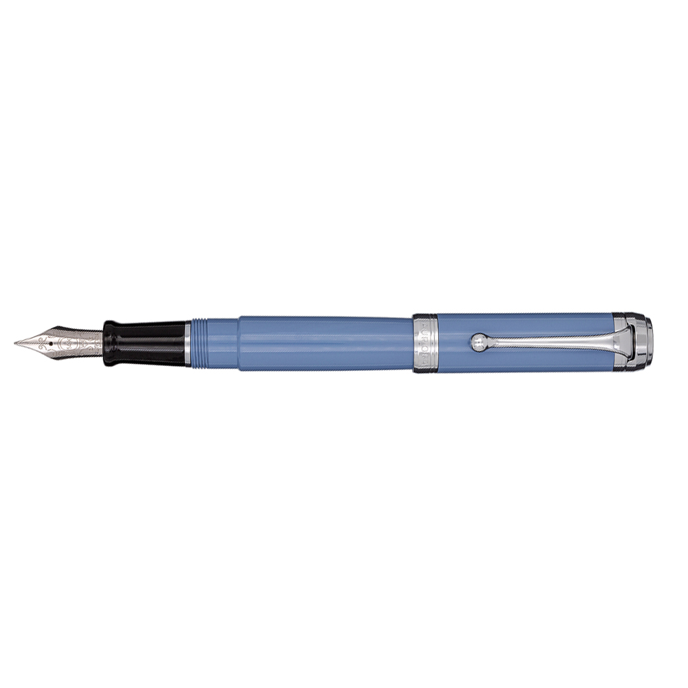 Aurora Talentum Light Blue CT Big Fountain pen - Vulpen