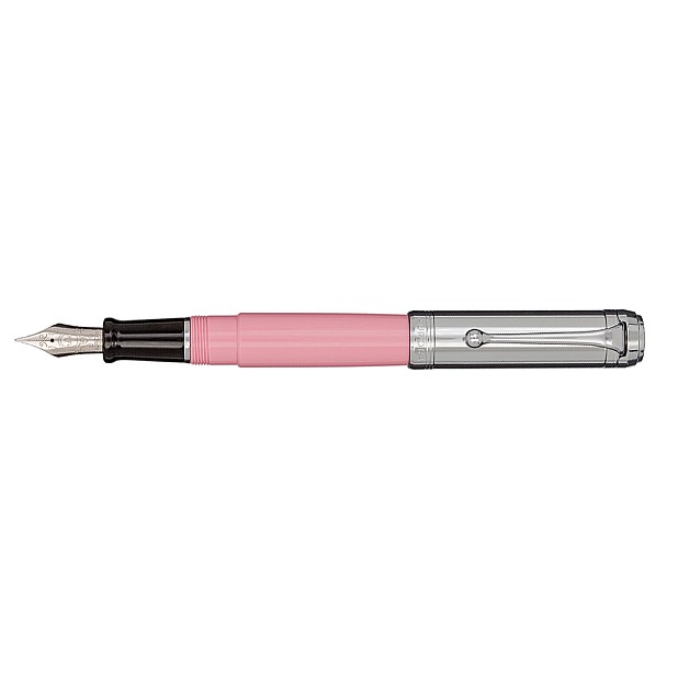 Aurora Talentum Pink and Chrome Big Fountain pen