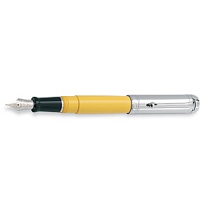 Aurora Talentum Yellow and Chrome Big Stylo Plume