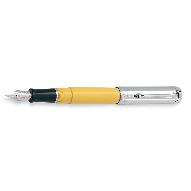 Aurora Talentum Yellow and Chrome Big Fountain pen