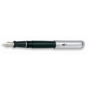 Aurora Talentum Black and Chrome Big Stylo Plume