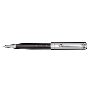 Aurora Talentum Black and Chrome Ballpoint