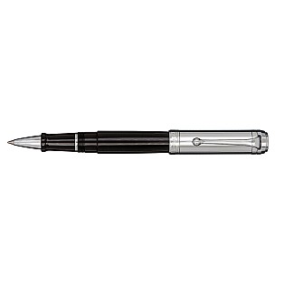 Aurora Talentum Black and Chrome Big Rollerball